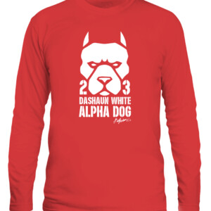 DaShaun White Alpha Dog Shirt DaShaun White Oklahoma Sooners CALS red front.jpg