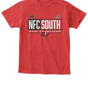 BUCS 2021 NFC South Division Champions Shirt Tampa Bay Buccaneers APKT red front.jpg