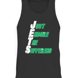 Funny Jets Just Endure The Suffering Football T Shirt New York Jets CATT black front.jpg