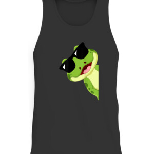 FUNNY FROG WITH SUNGLASSES T Shirt CATT black front.jpg