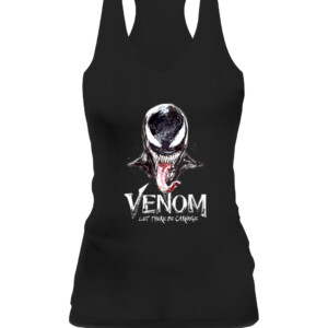 Marvel Venom Let There Be Carnage Spiderman Movie Water Color Art T Shirt CAWT black front.jpg