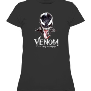 Marvel Venom Let There Be Carnage Spiderman Movie Water Color Art T Shirt CAWTS black front.jpg