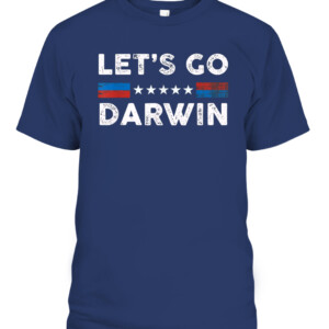 Lets Go Darwin US Flag Vintage Tee Shirt CABT navy front.jpg