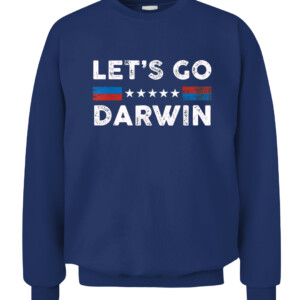 Lets Go Darwin US Flag Vintage Tee Shirt CACS navy front.jpg