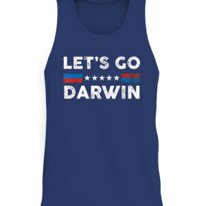 Lets Go Darwin US Flag Vintage Tee Shirt CATT navy front.jpg