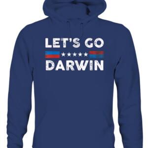 Lets Go Darwin US Flag Vintage Tee Shirt CAUH navy front.jpg