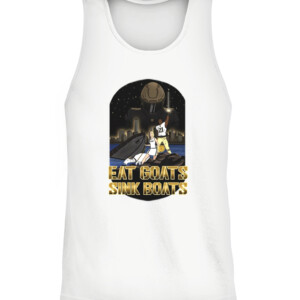 EAT GOATS SINK BOATS SHIRT Army Black Knights CATT white front.jpg