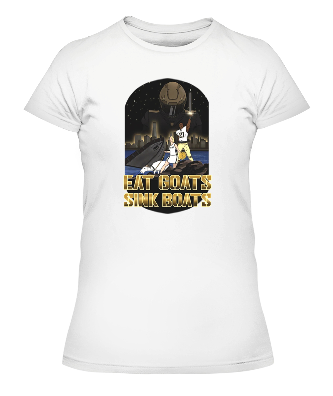 EAT GOATS - SINK BOATS SHIRT Army Black Knights-CAWTS-white-front.jpg EAT GOATS SINK BOATS SHIRT Army Black Knights CAWTS white front.jpg