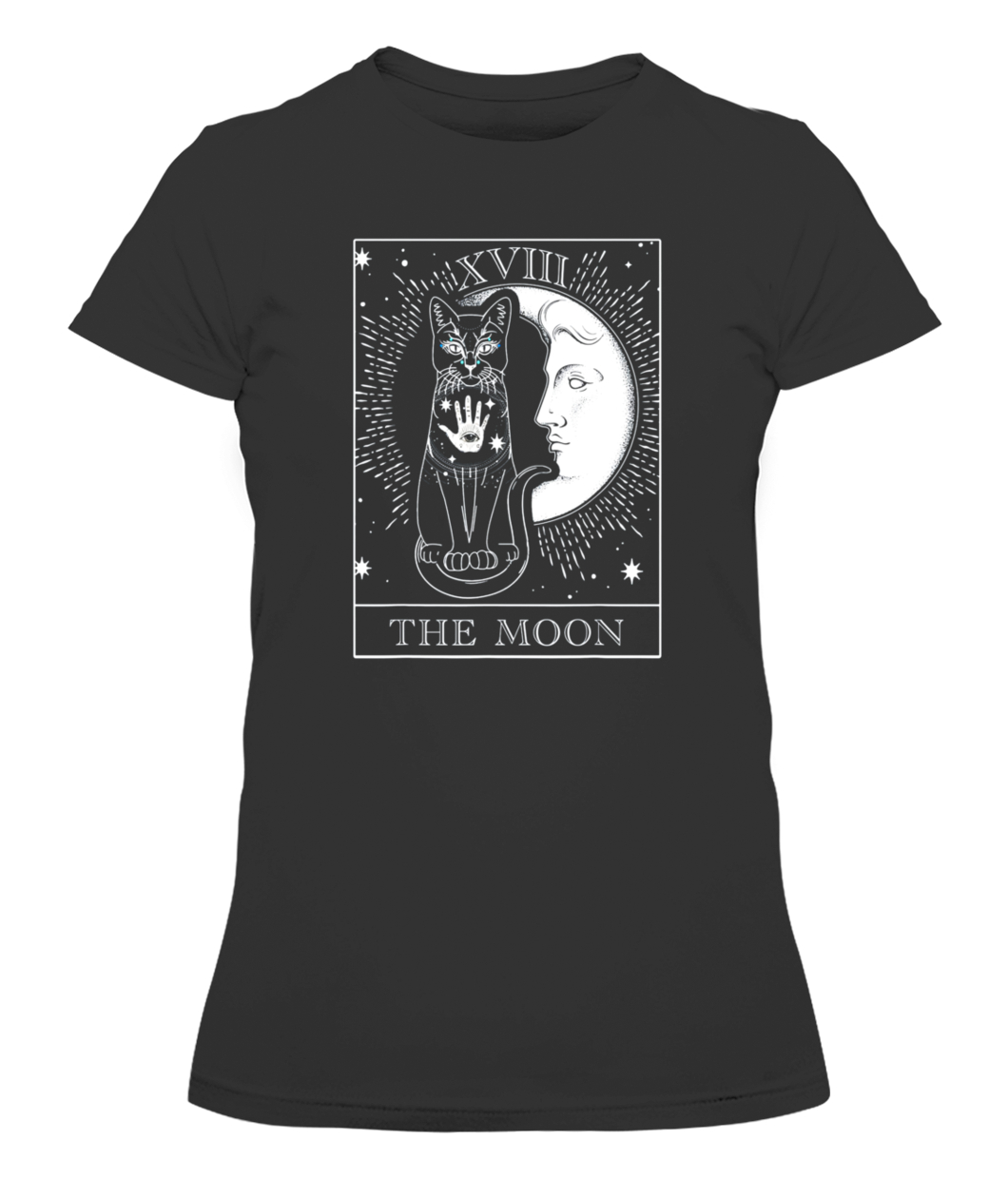 Moon Tarot Card and Cat Occult Graphic T-Shirt-CAWTS-black-front.jpg Moon Tarot Card and Cat Occult Graphic T Shirt CAWTS black front.jpg