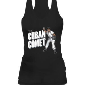 THE CUBAN COMET SHIRT MINNIE MIÑOSO Chicago White Sox CAWT black front.jpg