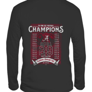 2021 SEC Football Conference Champions 2 Hit Score T Shirt Alabama Crimson Tide CALS black back.jpg
