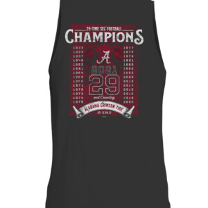 2021 SEC Football Conference Champions 2 Hit Score T Shirt Alabama Crimson Tide CATT black back.jpg