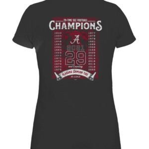 2021 SEC Football Conference Champions 2 Hit Score T Shirt Alabama Crimson Tide CAWTS black back.jpg