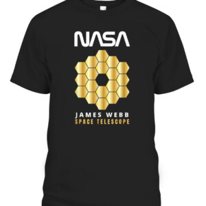 James Webb Space Telescope The JWST Exploration Shirt JWST Space Enthusiasts CABT black front.jpg