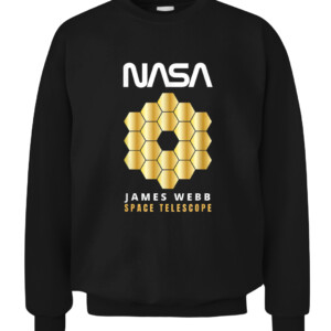 James Webb Space Telescope The JWST Exploration Shirt JWST Space Enthusiasts CACS black front.jpg