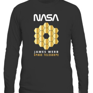 James Webb Space Telescope The JWST Exploration Shirt JWST Space Enthusiasts CALS black front.jpg