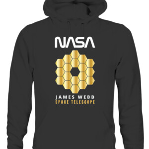 James Webb Space Telescope The JWST Exploration Shirt JWST Space Enthusiasts CAUH black front.jpg