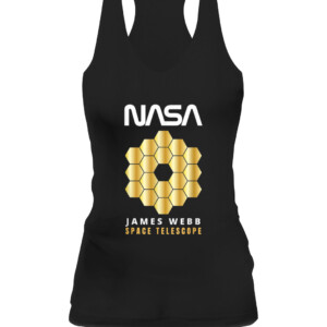 James Webb Space Telescope The JWST Exploration Shirt JWST Space Enthusiasts CAWT black front.jpg