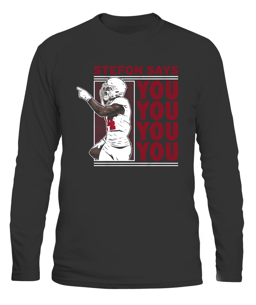STEFON SAYS YOU YOU YOU YOU SHIRT STEFON DIGGS Buffalo Bills-CALS-black-front.jpg STEFON SAYS YOU YOU YOU YOU SHIRT STEFON DIGGS Buffalo Bills CALS black front.jpg