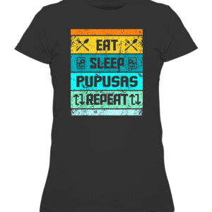 Pupusas Shirt Salvadoran Shirts El Salvador Food Graduation T Shirt CAWTS black front.jpg