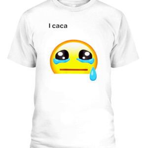 I Caca Icaca Caca Emoji T Shirt CAPT white front.jpg