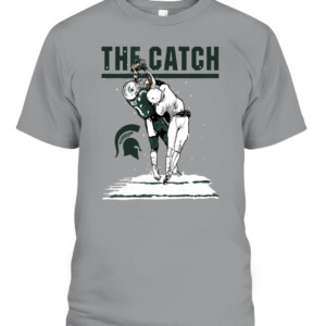 JAYDEN REED THE CATCH SHIRT Michigan State Spartans CAPT sport grey front.jpg