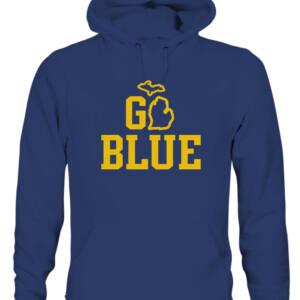 GO BLUE SHIRT Michigan Wolverines CAUH navy front.jpg