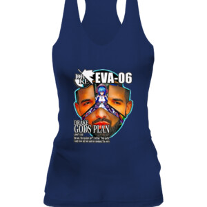 Drake Evangelion Shirt Drake Eva 06 Drake Gods Plan CAWT navy front.jpg
