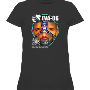 Drake Evangelion Shirt Drake Eva 06 Drake Gods Plan CAWTS black front.jpg