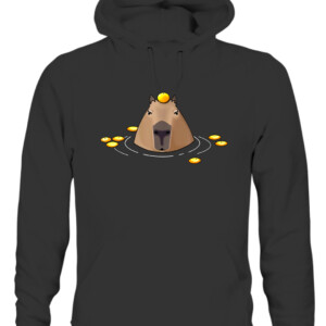 Capybara T Shirt CAUH black front.jpg