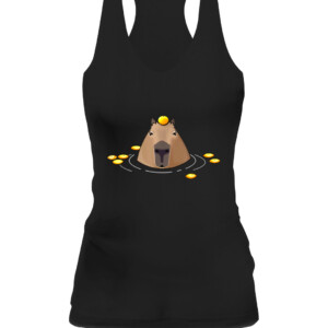 Capybara T Shirt CAWT black front.jpg