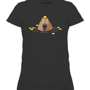 Capybara T Shirt CAWTS black front.jpg