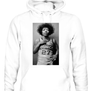 Jimi Hendrix x Seattle SuperSonics Shirt Klay Thompson Jimi Hendrix Shirt Golden State Warriors CAUH white front.jpg