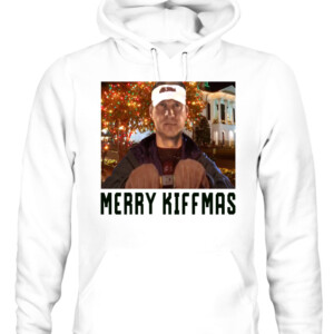 MERRY KIFFMAS SHIRT Lane Kiffin Ole Miss National Lampoon's Christmas Vacation Chevy Chase Clark Griswold CAUH white front.jpg