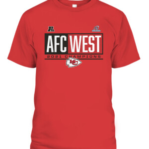 CHIEFS 2021 AFC West Division Champions Shirt Kansas City Chiefs CABT red front.jpg