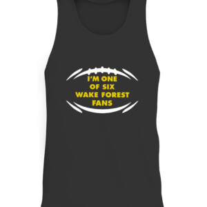 I'm One Of Six Wake Forest Fans 2021 Shirt Wake Forest Demon Deacons Kirk Herbstreit CATT black front.jpg