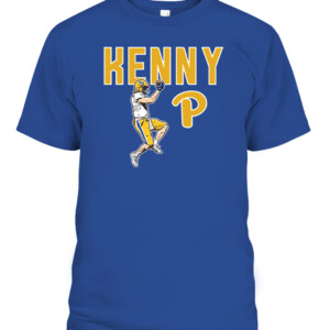 KENNY PICKETT TOUCHDOWN SHIRT Kenny Pickett Pittsburgh Panthers CAPT royal front.jpg