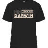 Lets Go Darwin US Flag Vintage T Shirt CABT black front.jpg