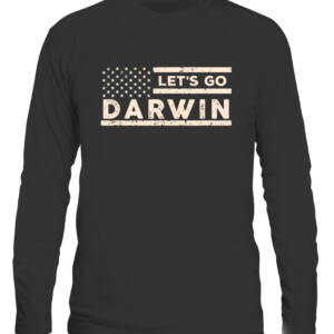 Lets Go Darwin US Flag Vintage T Shirt CALS black front.jpg