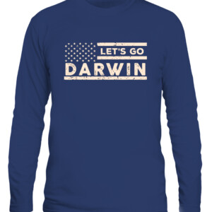 Lets Go Darwin US Flag Vintage T Shirt CALS navy front.jpg