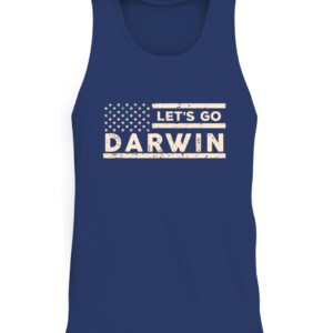 Lets Go Darwin US Flag Vintage T Shirt CATT navy front.jpg