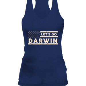 Lets Go Darwin US Flag Vintage T Shirt CAWT navy front.jpg