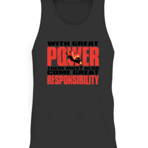 With great power there must also come great responsibility Shirt Spider Man No Way Home CATT black front.jpg