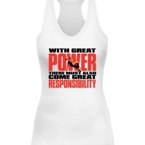With great power there must also come great responsibility Shirt Spider Man No Way Home CAWT white front.jpg