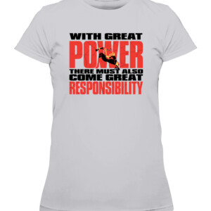 With great power there must also come great responsibility Shirt Spider Man No Way Home CAWTS heather grey front.jpg