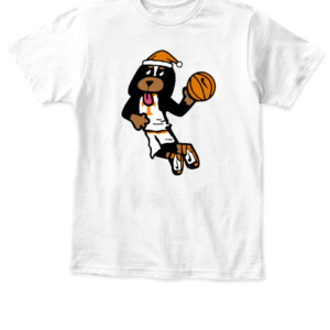 Santa Smokey Soaring High Shirt Mascot Tennessee Volunteers Basketball APKT white front.jpg