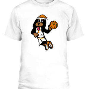 Santa Smokey Soaring High Shirt Mascot Tennessee Volunteers Basketball CABT white front.jpg