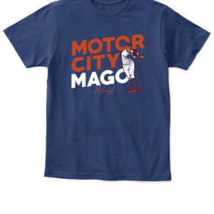 MOTOR CITY MAGO SHIRT Javy Báez Detroit Tigers APKT navy front.jpg