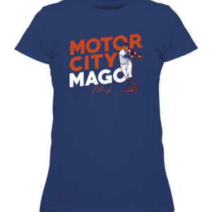MOTOR CITY MAGO SHIRT Javy Báez Detroit Tigers CAWTS navy front.jpg