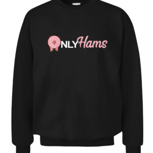 Funny Pig Only Hams Funny Pork Shirt Pig Farmer T Shirt CACS black front.jpg